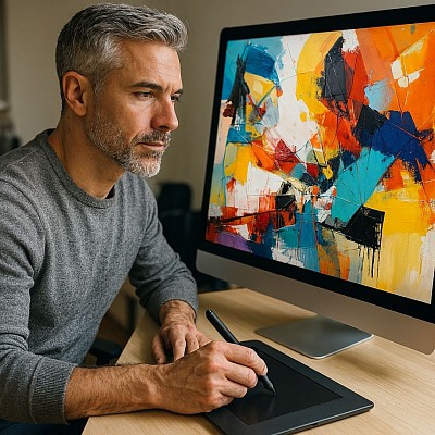 Artista digital contemporáneo Pedro Lara