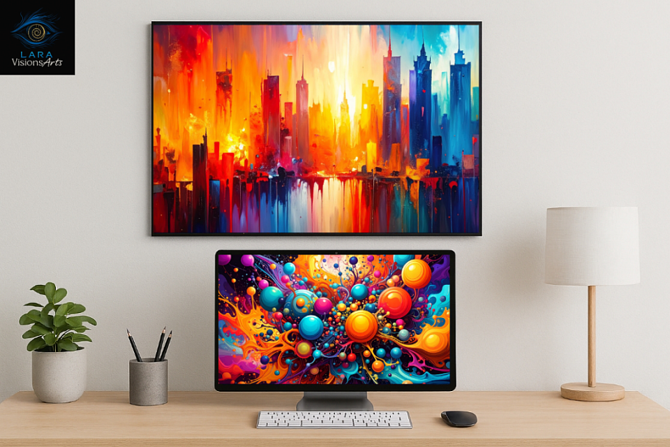 Fotografía de Arte Digital Impreso en Póster DIN A3 Y Fondo de Pantalla de Escritorio Abstracto con por el Artista Contemporáneo Pedro Lara para LaraVisions Arts