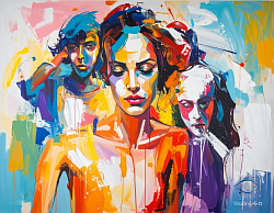 Emociones en color: Arte expresionista y figurativo para impresión